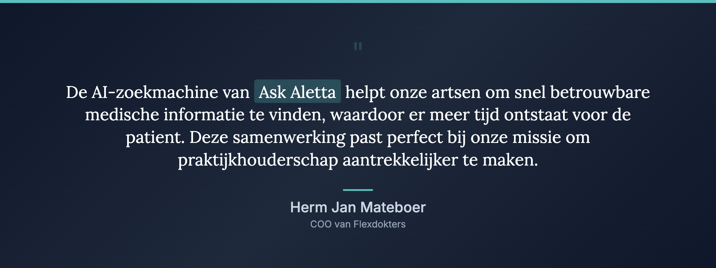 Alle huisartsenpraktijken van Flexdokters krijgen toegang tot Ask Aletta