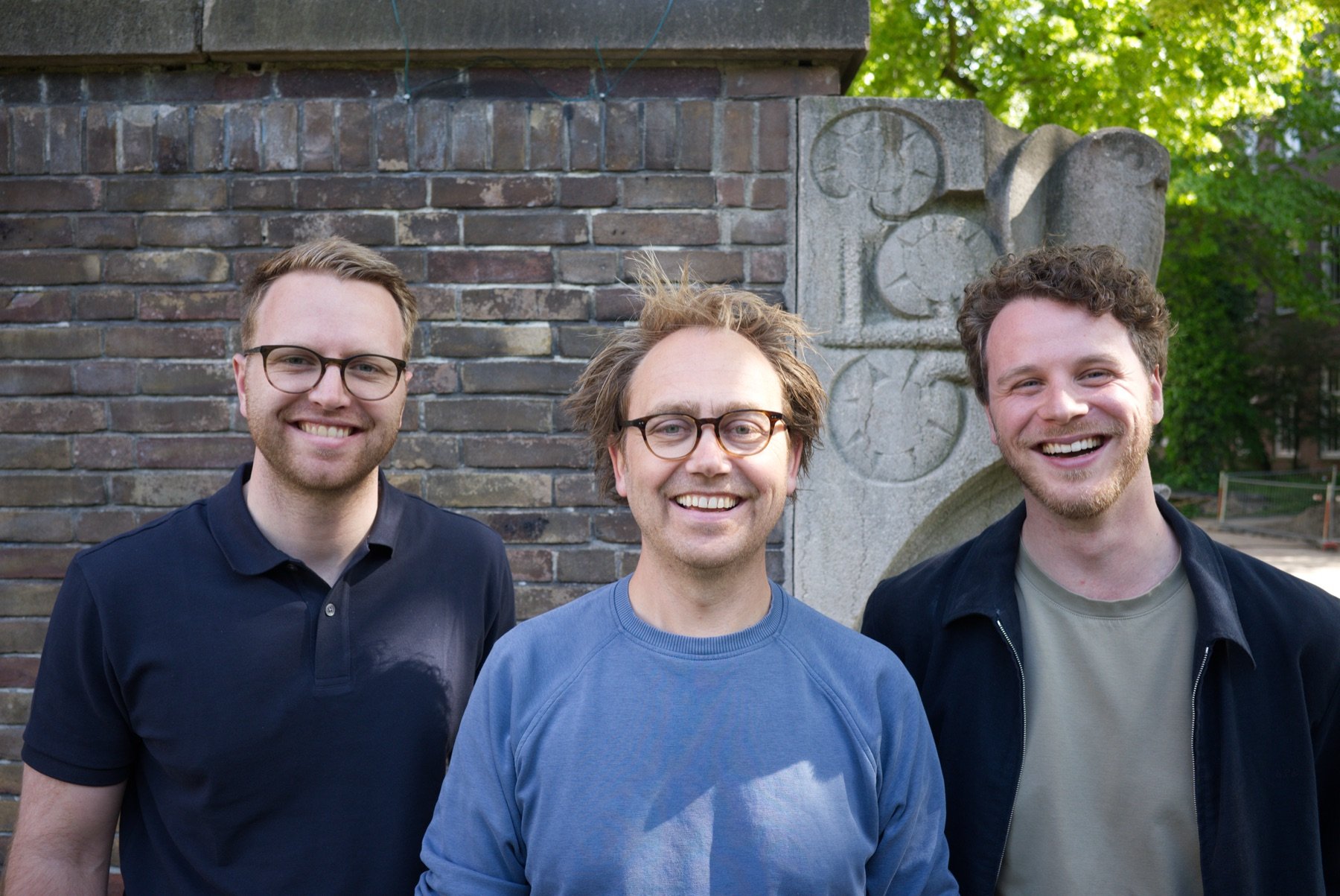 Left to right: Luuk Gruijs, Tijs Stehmann and Aram Zegerius, co-founders of Ask Aletta