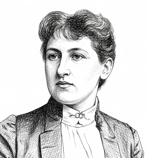 Portrait of young Aletta Jacobs